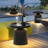 Outdoor Minimalist Iron Round Table for Lamp