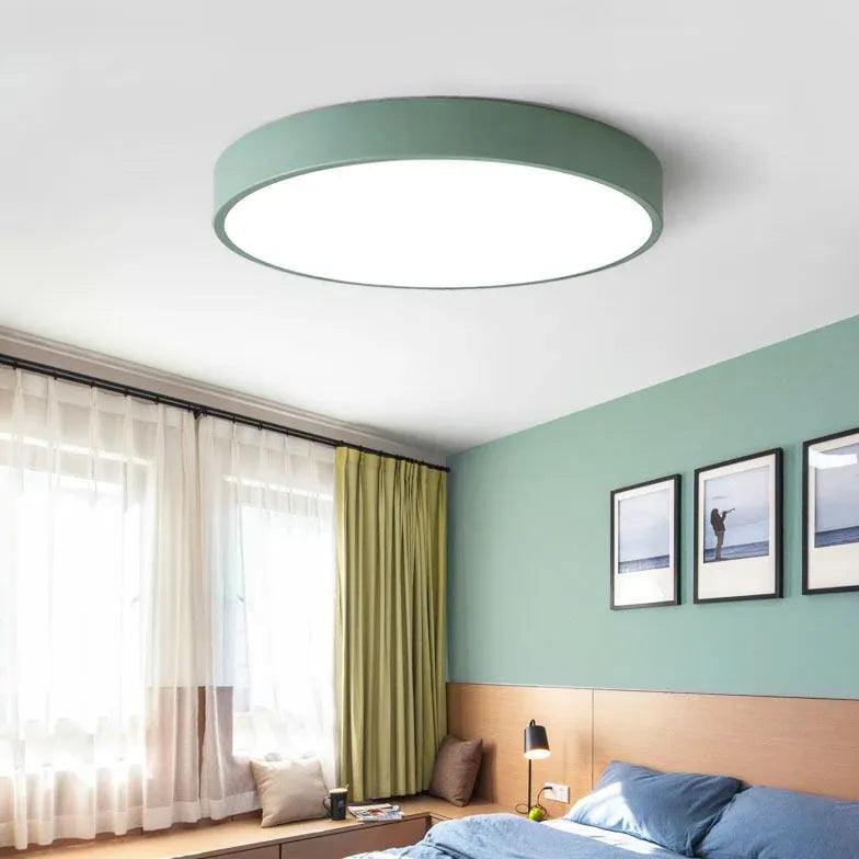 Blue Bedroom Modern Flush Ceiling Lights - Clowas