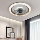 Blue Ceiling Fan for Bedroom Pendant Light - Clowas