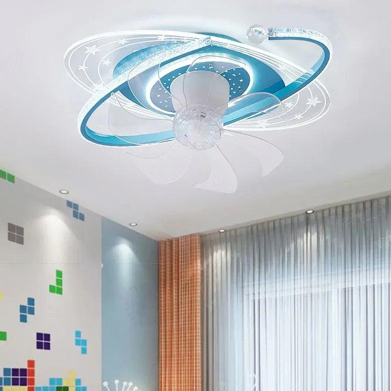 Blue Star Modern Ceiling Fan With Light - Clowas
