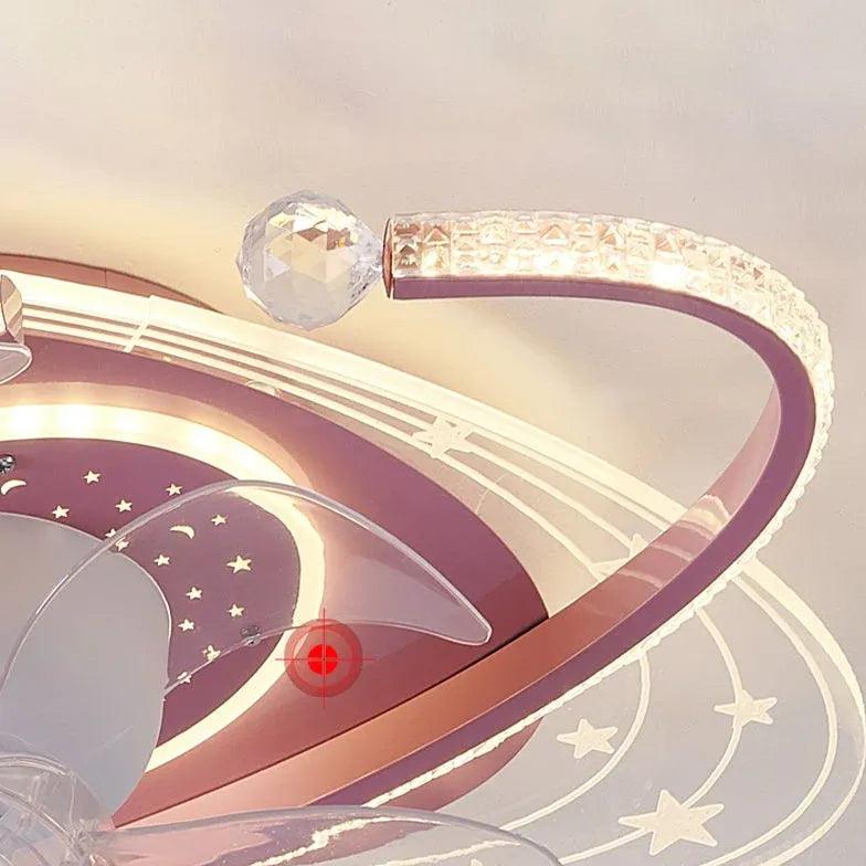 Blue Star Modern Ceiling Fan With Light - Clowas