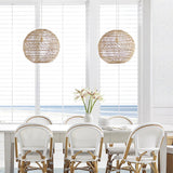 Rattan Pendant Light for Rustic Dining Room