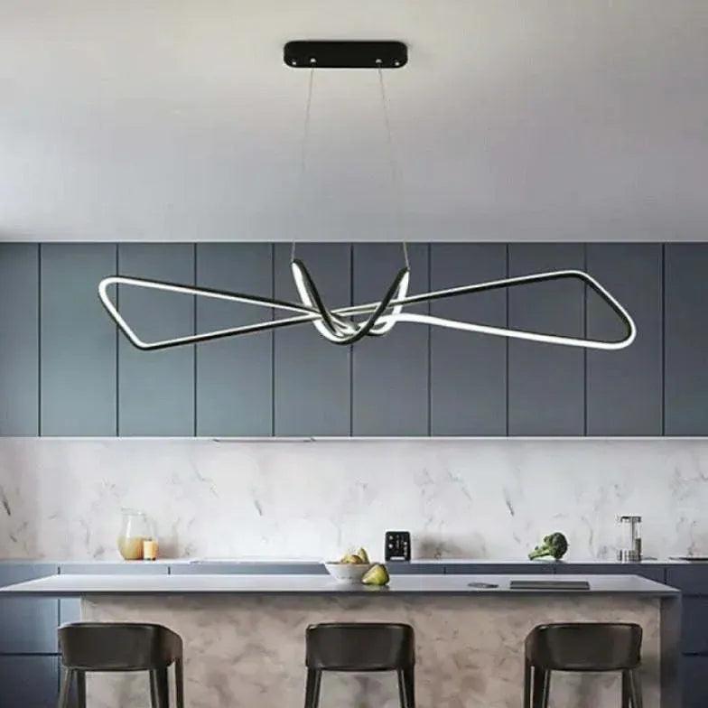 Streamlined Geometric Design LED Kitchen Pendant Light - Clowas