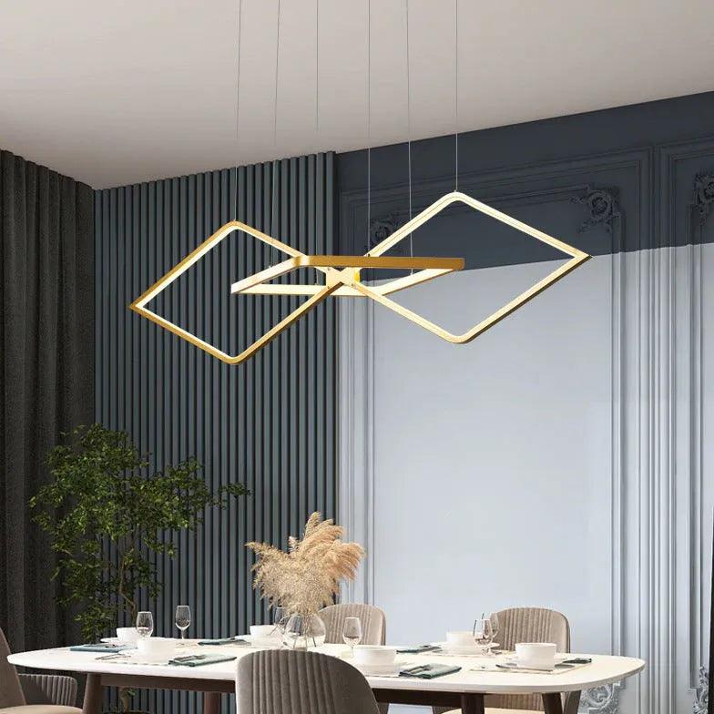 Diamond Frame Modern LED Pendant Light - Clowas