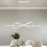 Interwoven Streamlined LED Dining Room Pendant Light - Clowas