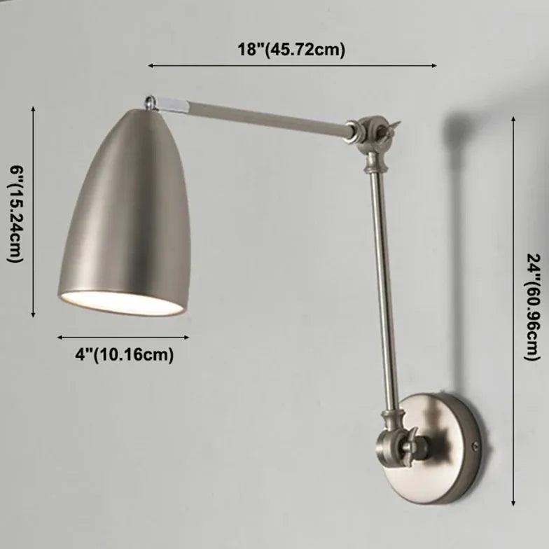 Conical Shade Adjustable Bedside Spotlight - Clowas