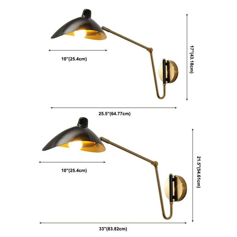 Adjustable Swing Arm Industrial Reading Light - Clowas