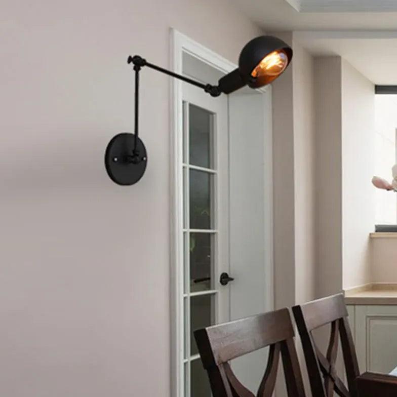 Adjustable Black Reading Wall Light - Clowas