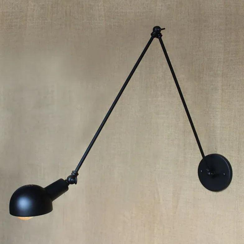 Adjustable Black Reading Wall Light - Clowas