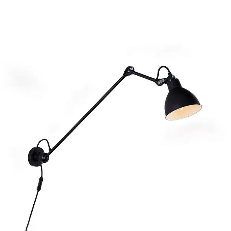 black wall light with switch - Clowas