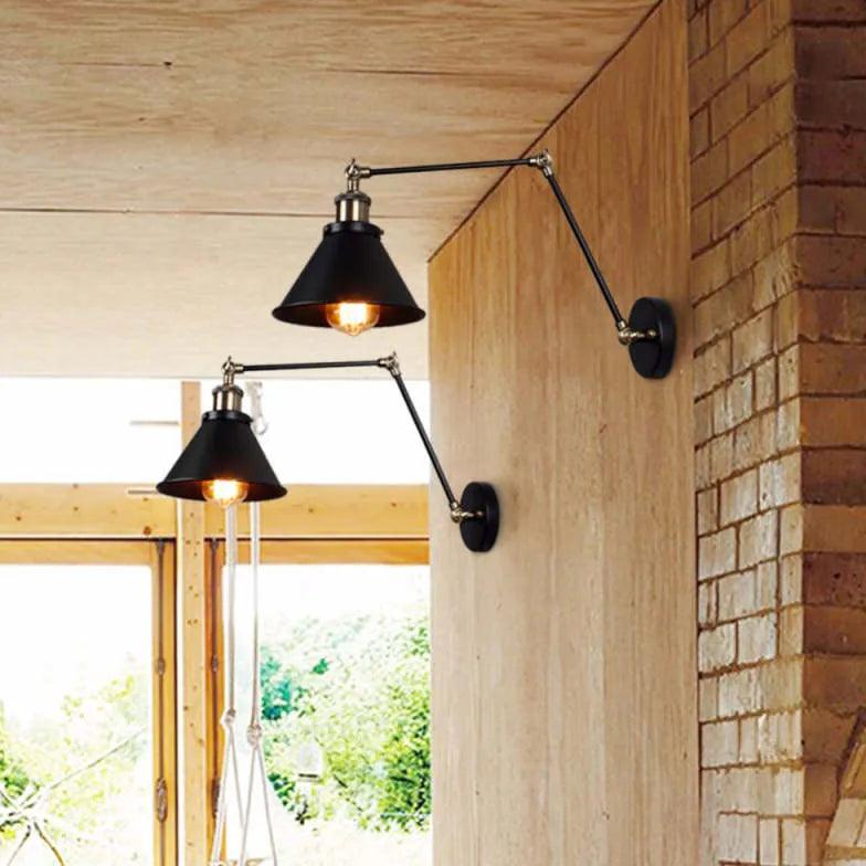 articulating wall light indoor black - Clowas