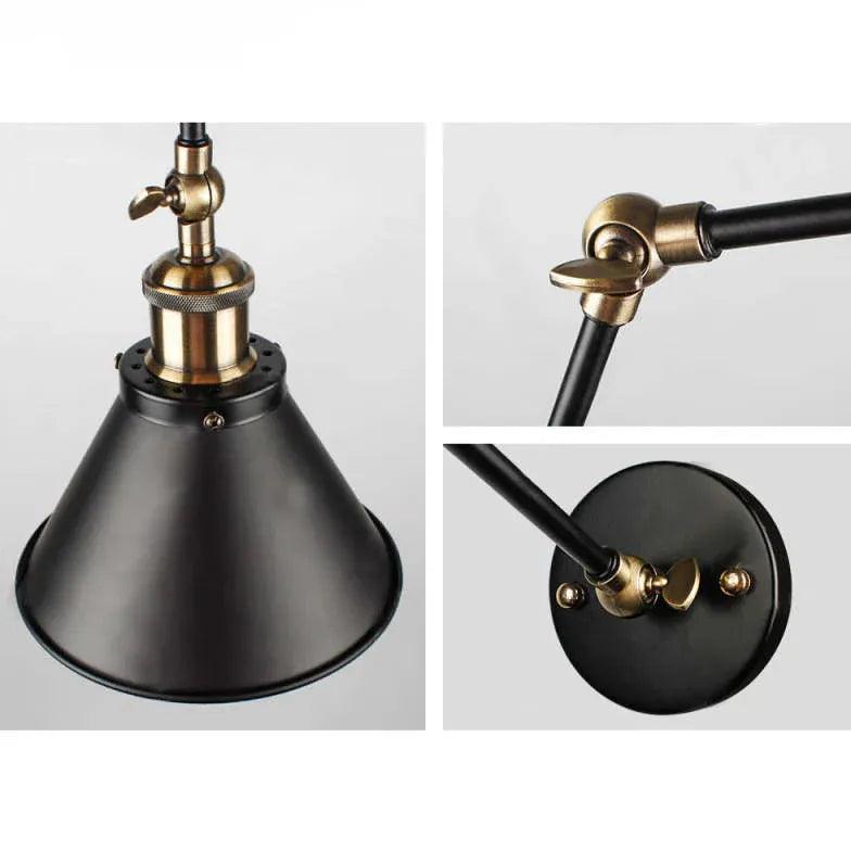 articulating wall light indoor black - Clowas