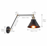 articulating wall light indoor black - Clowas