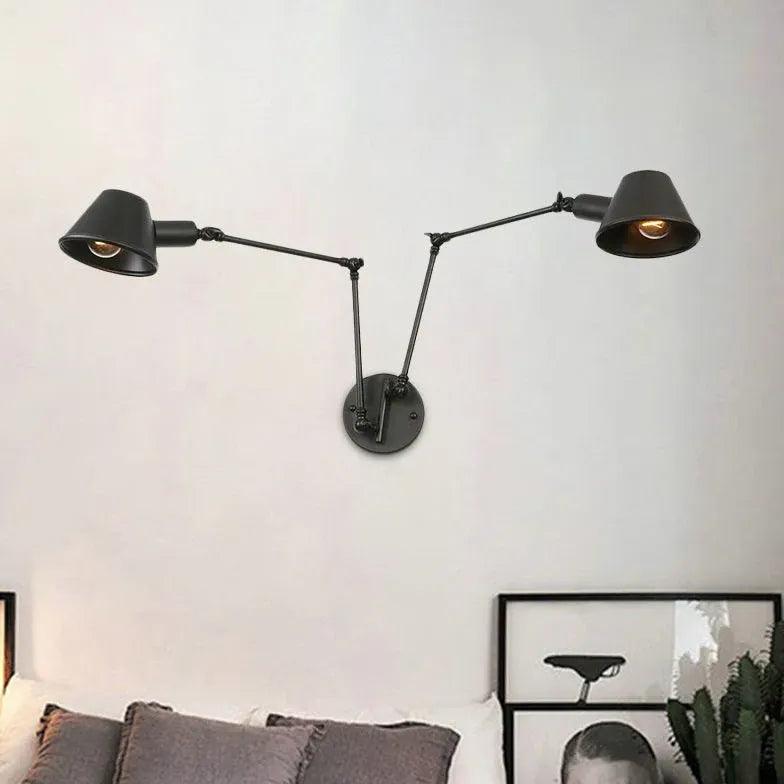 Multi Arm Adjustable Industrial Wall Lights - Clowas
