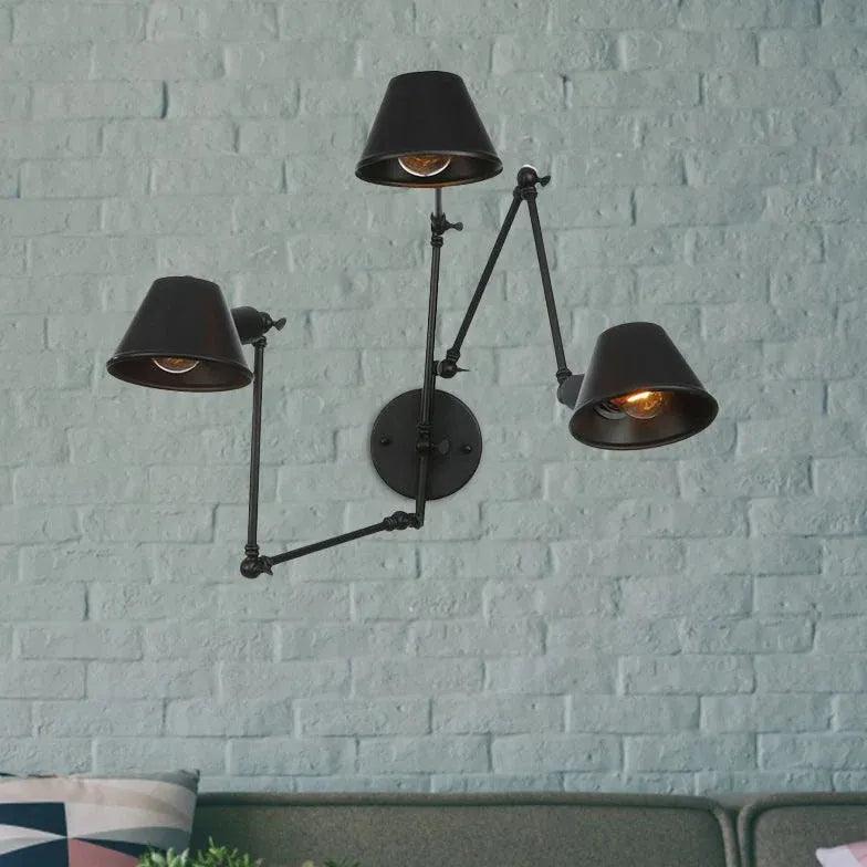 Multi Arm Adjustable Industrial Wall Lights - Clowas