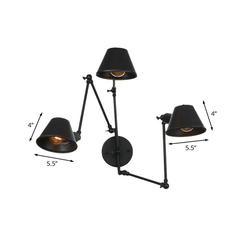 Multi Arm Adjustable Industrial Wall Lights - Clowas