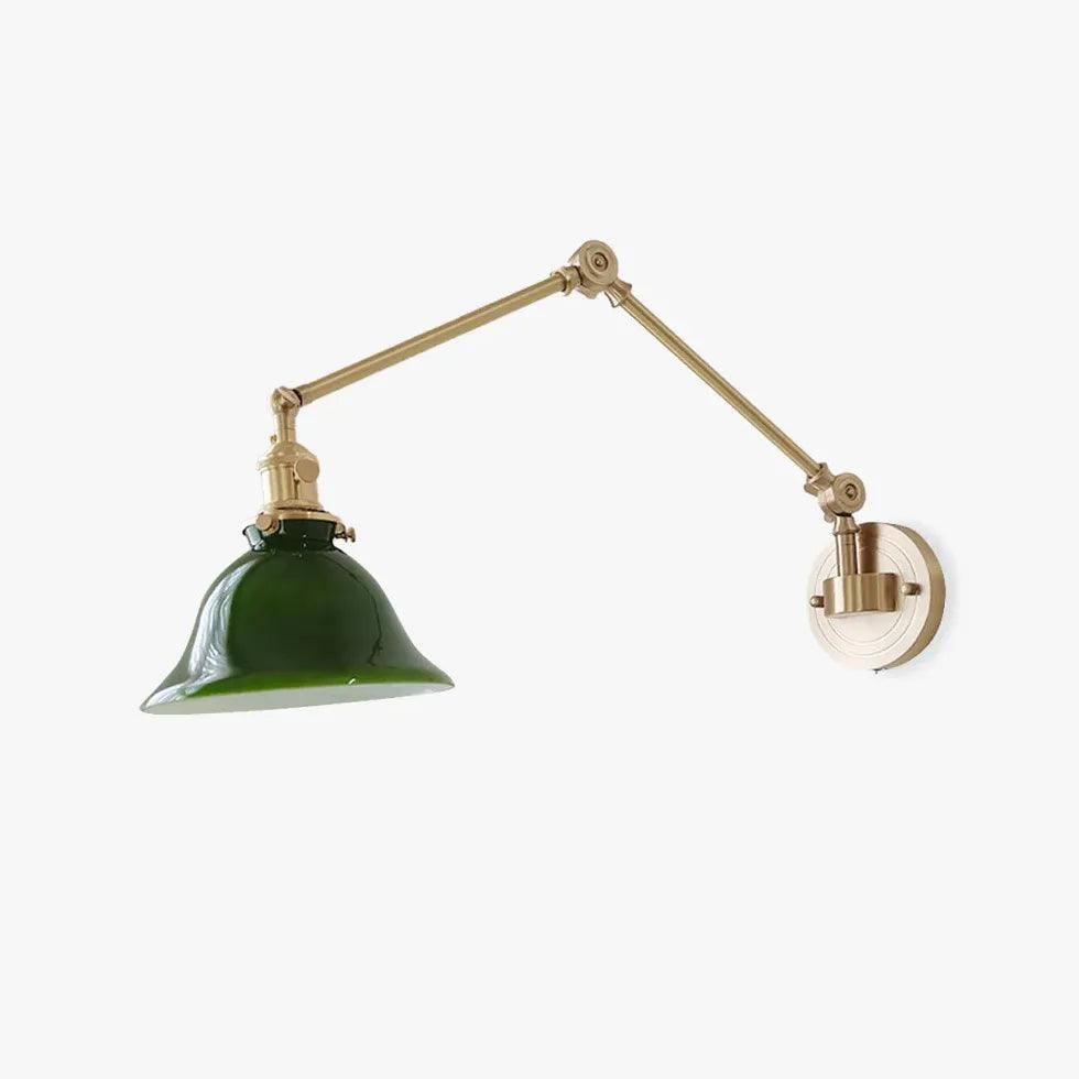 green glass wall light reading - Clowas