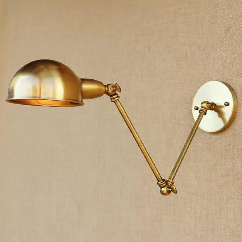 Bronze Swing Arm Industrial Wall Lights - Clowas