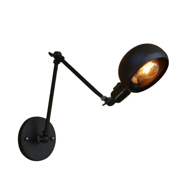 Black Robotic Arm Industrial Wall Lights - Clowas