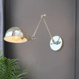 Vintage Industrial Swing Arm Wall Light for Bedroom