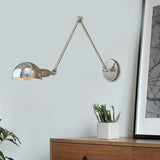 Vintage Industrial Swing Arm Wall Light for Bedroom