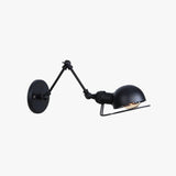 Industrial Iron Long Arm Black Reading Light