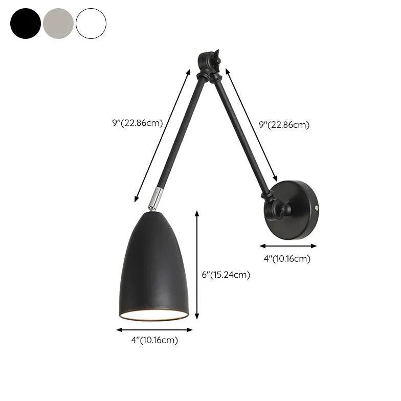 Nickel Wall Light for Bedroom - Clowas