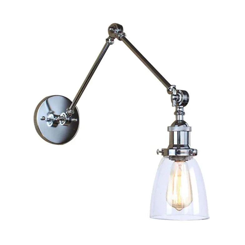 Brass Glass Wall Light Indoor - Clowas
