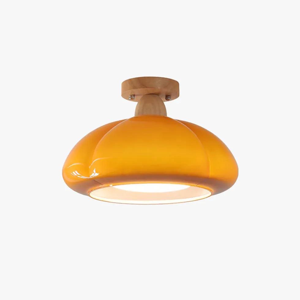 Bright Yellow Glass Modern Ceiling Light - Clowas