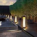 Brown Lantern Cylinder Outdoor Floor lamps - Clowas