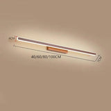 Brown Linear Aluminum Bathroom Wall Light - Clowas