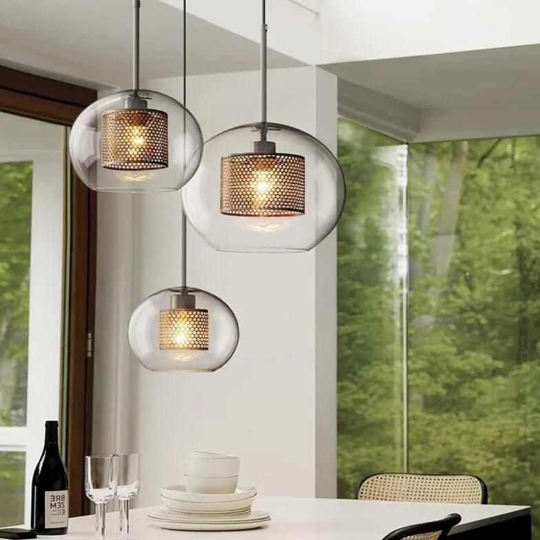 Bubble Art Glass Dining Room Pendant Light - Clowas