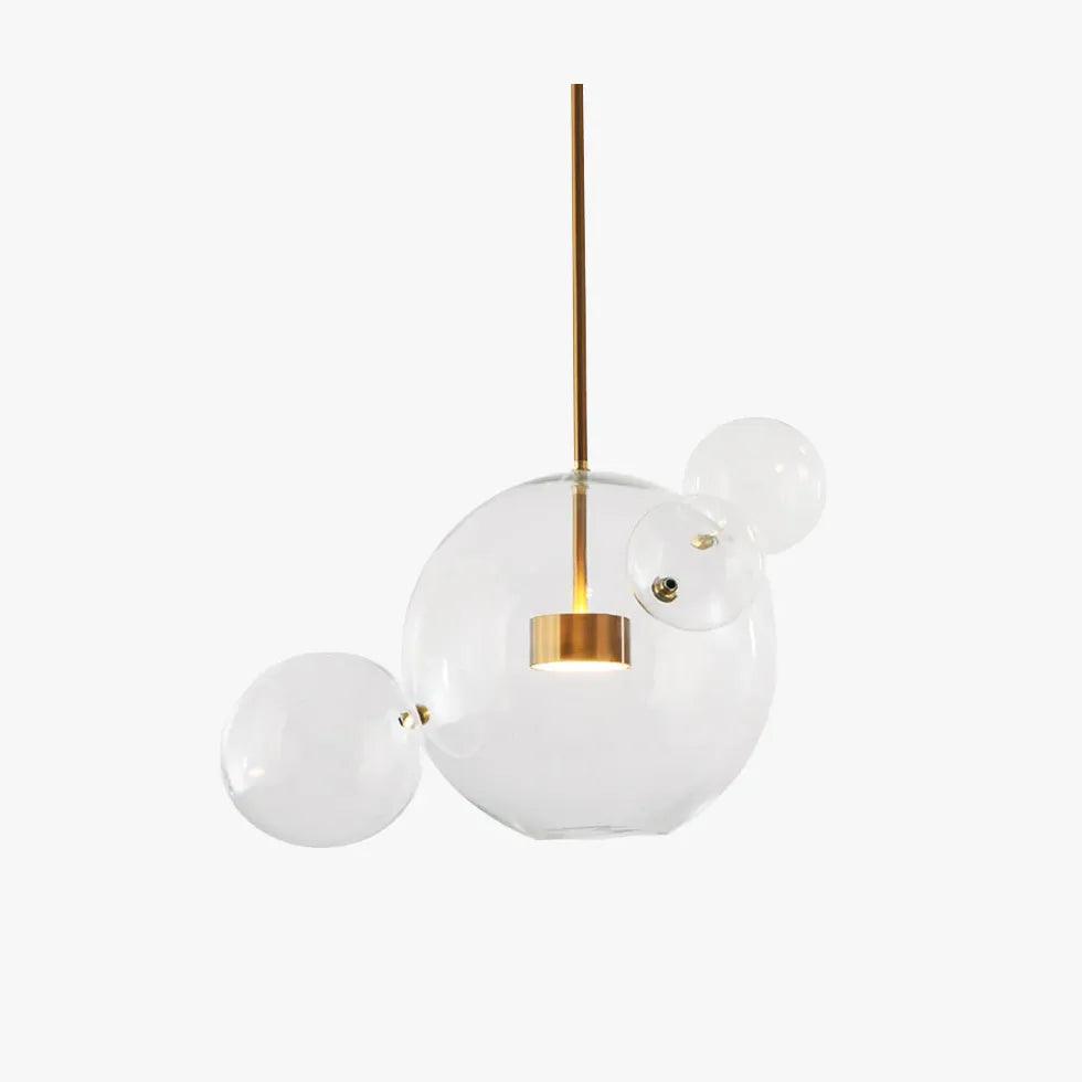 Bubble Clear Glass Gold Pendant Light - Clowas