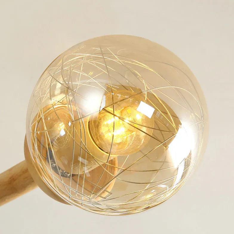 Bubble Wooden for Living Room Pendant Light - Clowas