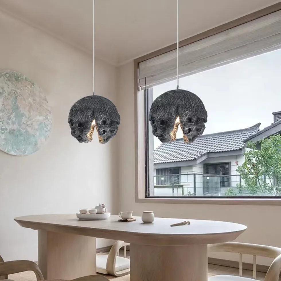 Irregular Imitation Rock Shade Dining Room Pendant Light - Clowas