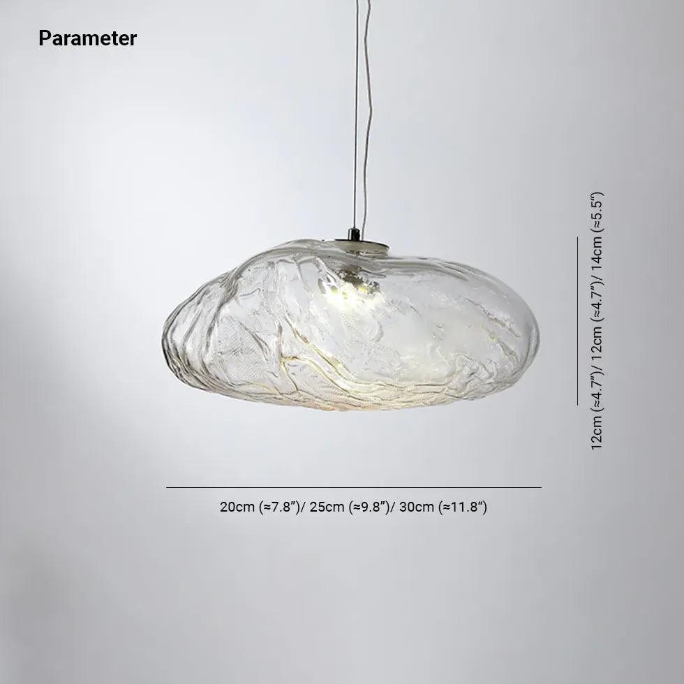 Irregular Shaped Glass Shade Modern Pendant Light - Clowas