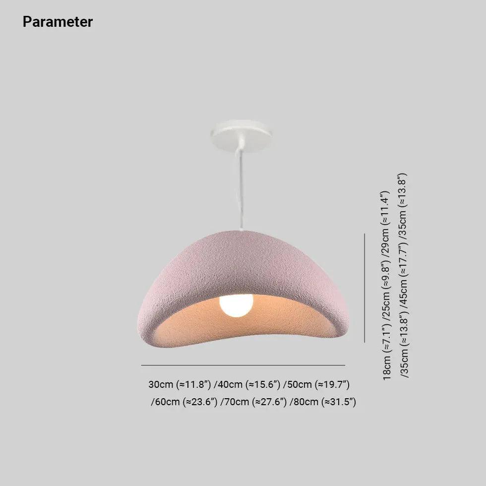 Polystyrene Modern Pink Bedroom Pendant Light - Clowas