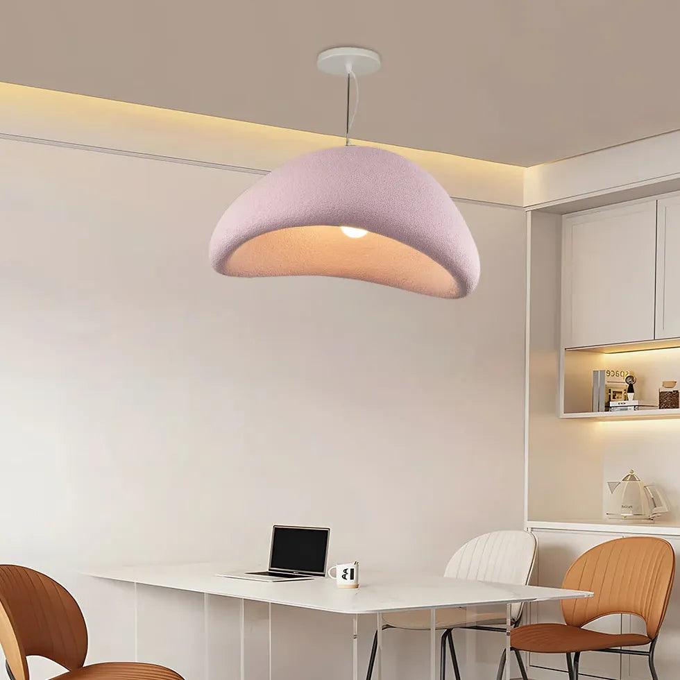 Polystyrene Modern Pink Bedroom Pendant Light - Clowas