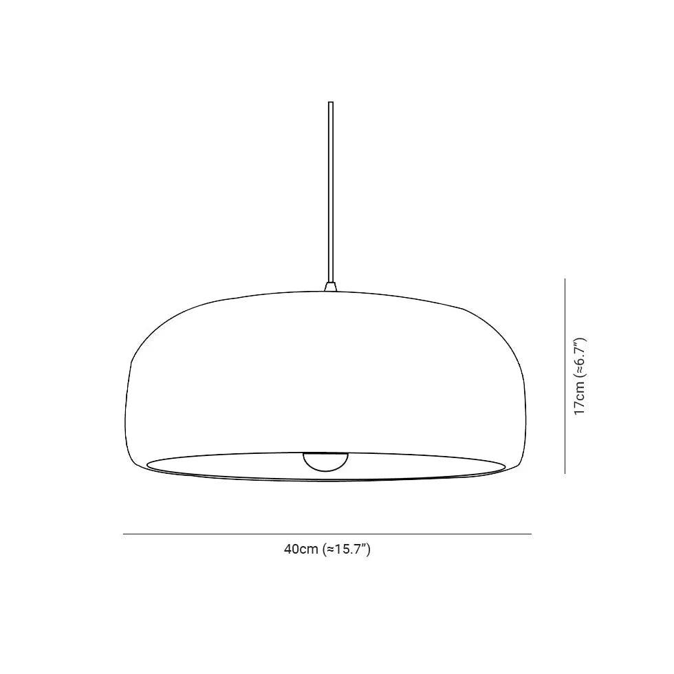 Round Minimalist Modern White Pendant Light - Clowas