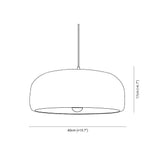 Round Minimalist Modern White Pendant Light - Clowas
