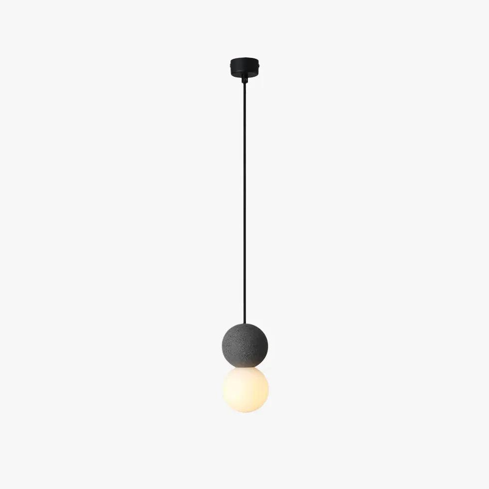 Dual-Sphere Bedroom LED Single-Head Pendant Light - Clowas