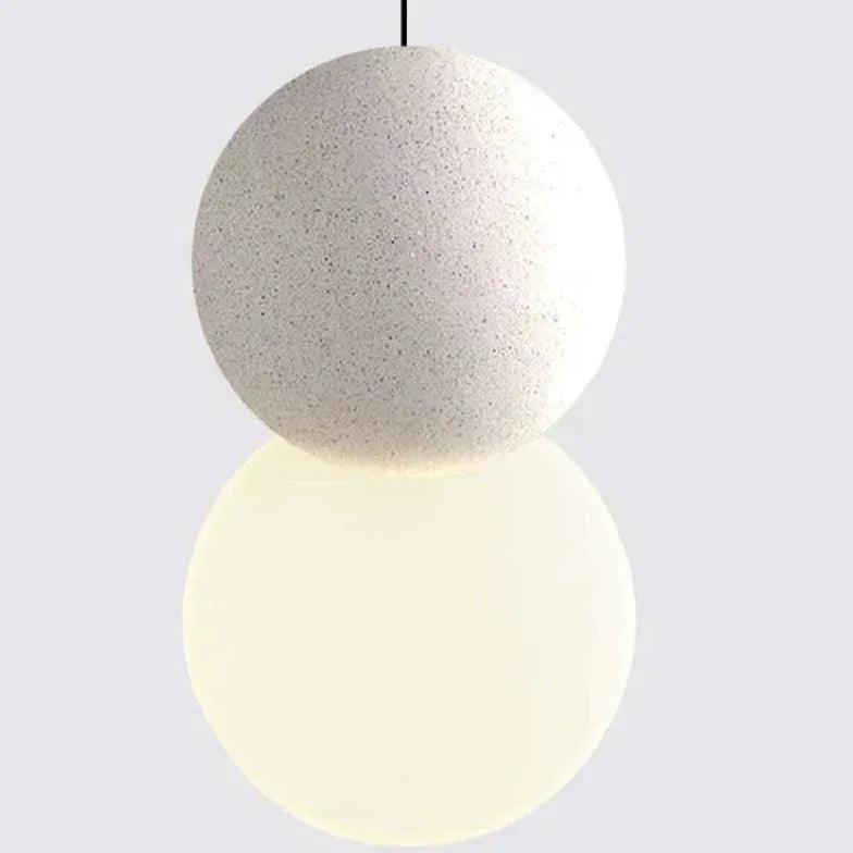 Dual-Sphere Bedroom LED Single-Head Pendant Light - Clowas