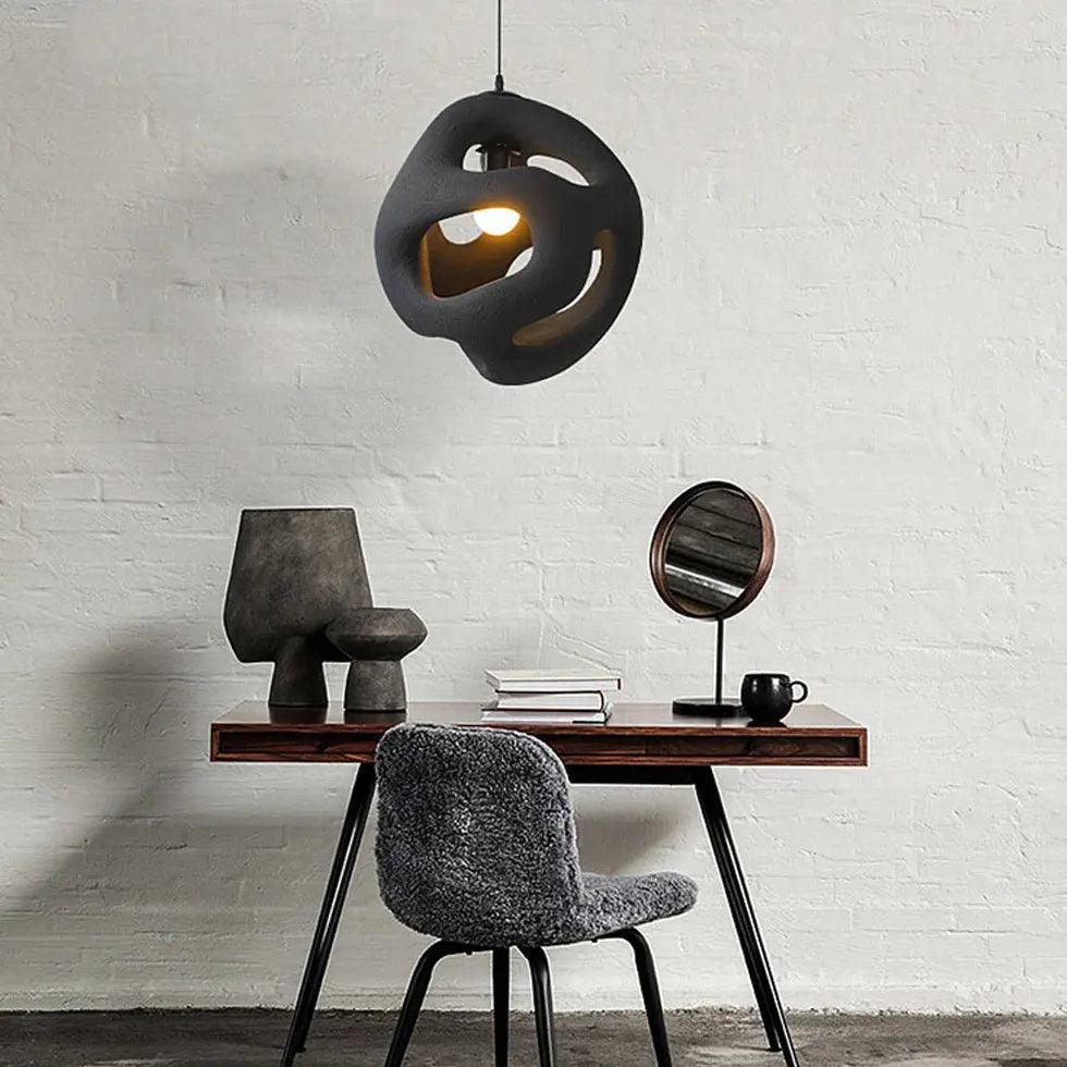 Spherical Hollow Lampshade Sand Modern Pendant Light - Clowas