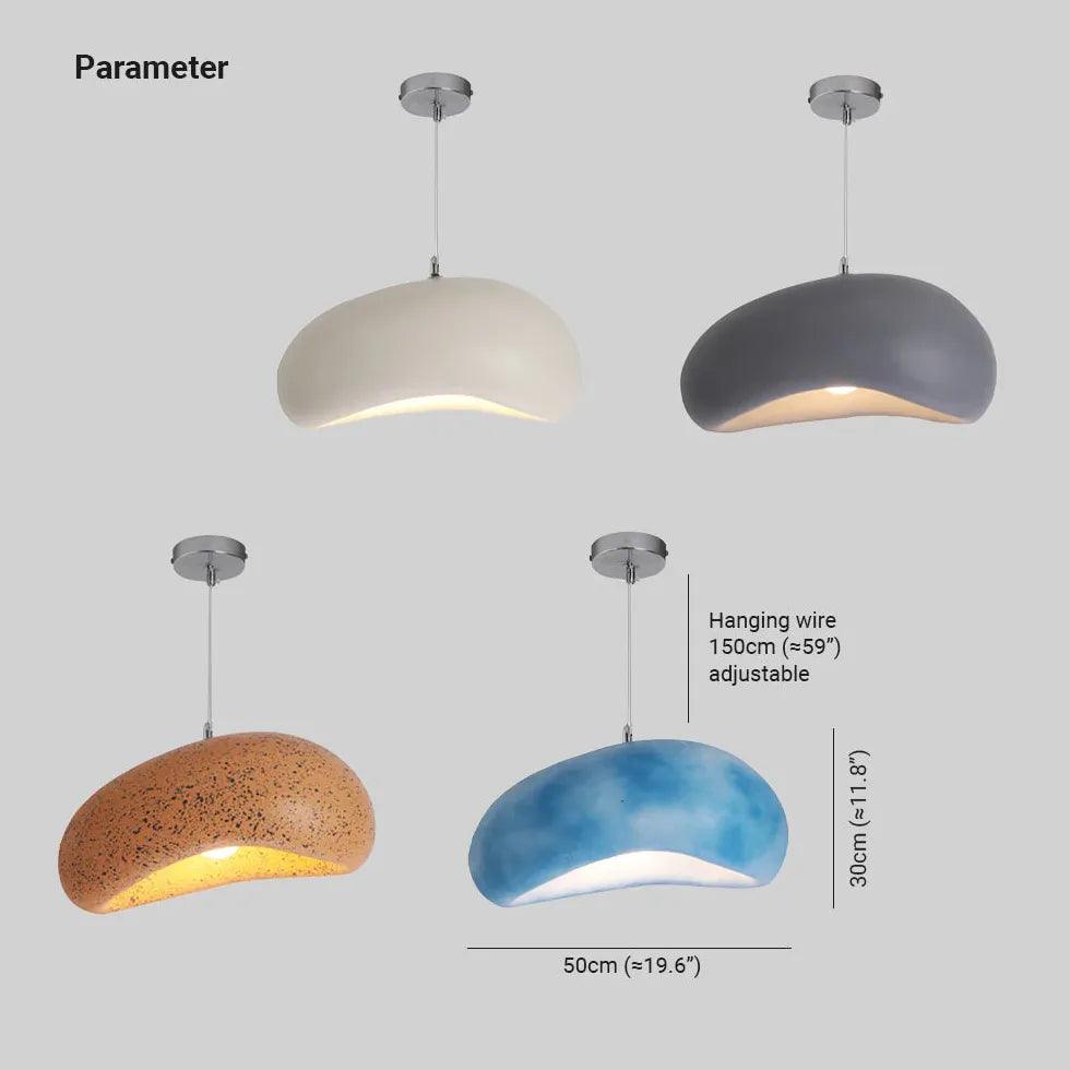 Pebble Texture Lampshade Modern Pendant Light - Clowas