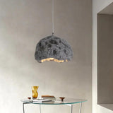 Faux Stone Resin Single Bedroom Pendant Light - Clowas