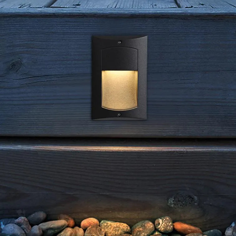 Modern Outdoor Brick Light Metal Waterproof for Staircase