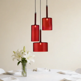 Modern Colourful Glass Pendant Light Dimmable for Dining Rooms
