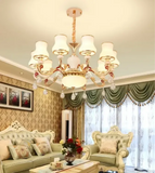 Vintage Ceiling Chandelier Dimmable Opal Glass For Living Room