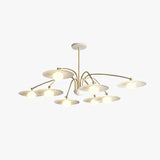 Disc-Shaped Multi-Head Lampshade Branch Chandelier - Clowas