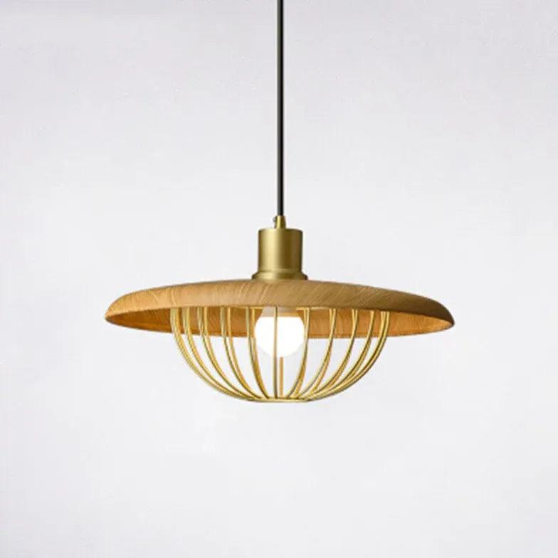 Metal Disc-Shaped Vintage Single-Head Pendant Light - Clowas